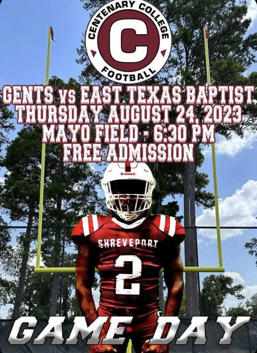 GAME TIME:

BE SURE TO COME SUPPORT OUR RETURNING GENTS FOOTBALL TEAM. IT’S BEEN YEARS SINCE THE TEAM GOT ACTIVE ON THE FIELD, SO LET’S BRING BACK THE SUPPORT.

♥️💪🏾💛‼️
<a href="/Gents_Football/">Centenary Football</a>