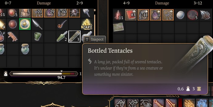 TentacleMerchnt's tweet photo. roughly 230 hours later, and i finally found the single utmost absolute important item in Baldurs Gate 3. https://t.co/4tKtCxKAug