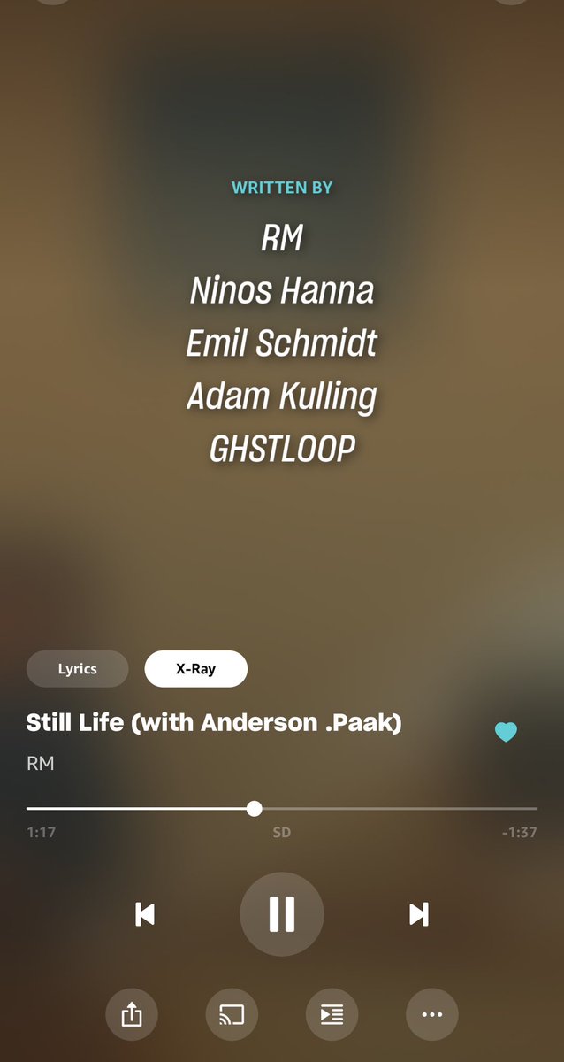 armyonamazon's tweet photo. Well of course he helped write it! I mean he’s only written 217 songs after all (all bangers btw)!
#RM #StillLifeWithRM #MovingWithRM #Jin #ARMYonAmazonMusic https://t.co/Xkw3nz1r1F