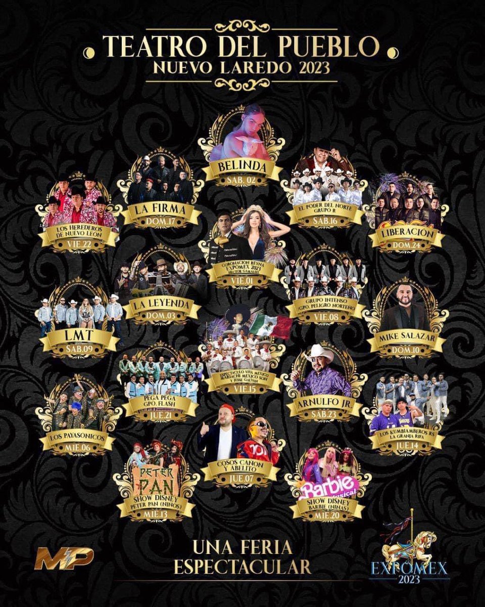 grupolaleyenda's tweet photo. Nuevo Laredo nos vemos el domingo 3 !
#expomex #laleyenda https://t.co/AMoO1VRley