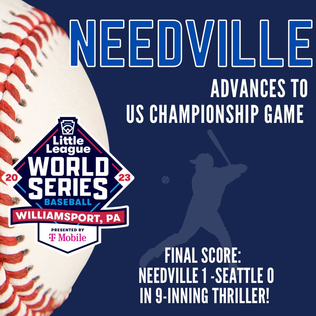 Congratulations to the Needville guys…keep it going!
