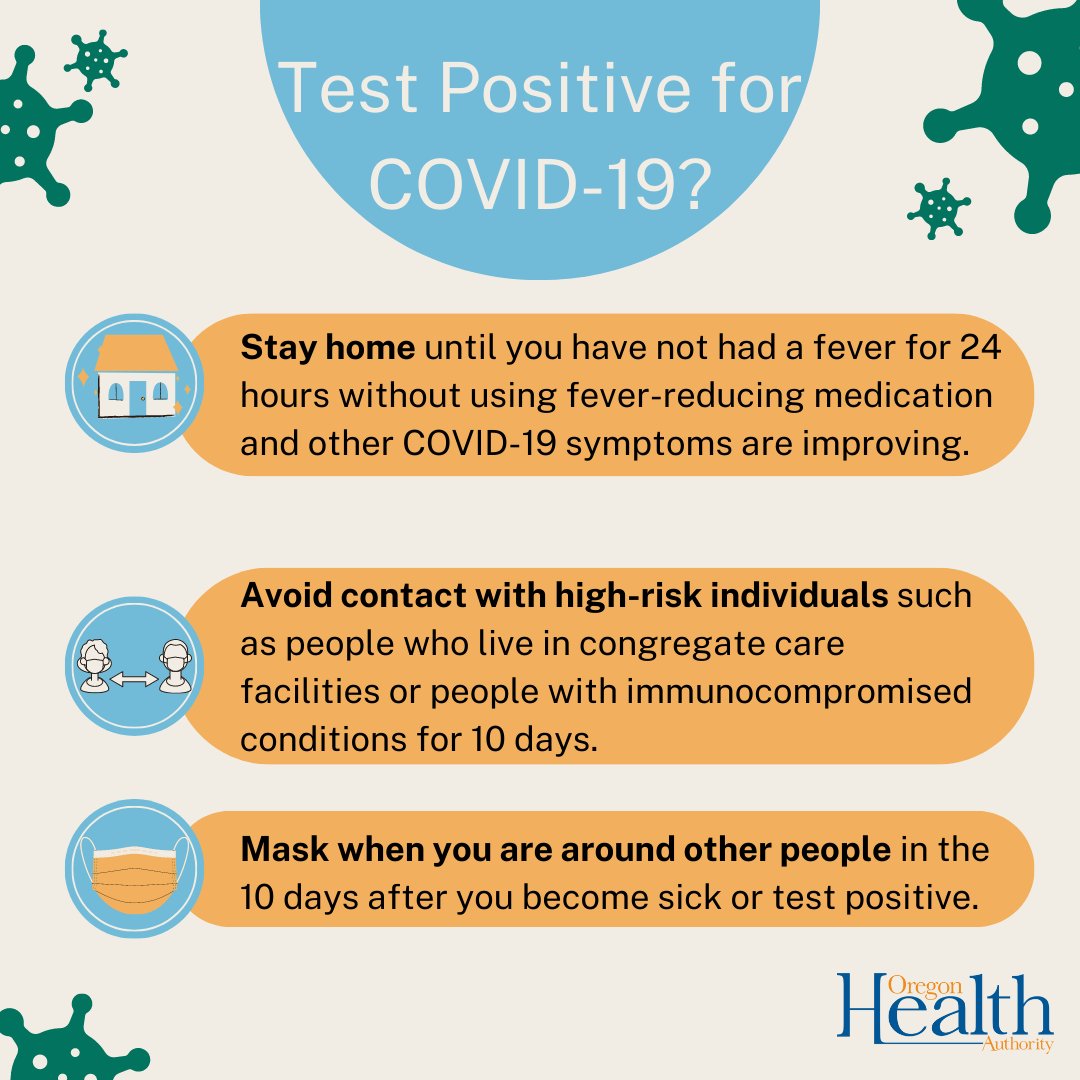 Tested positive for COVID-19? Knowing what to do when you get a positive test result is important for your health and the health of people around you. For more information, visit: ow.ly/QCgG50PCCYp