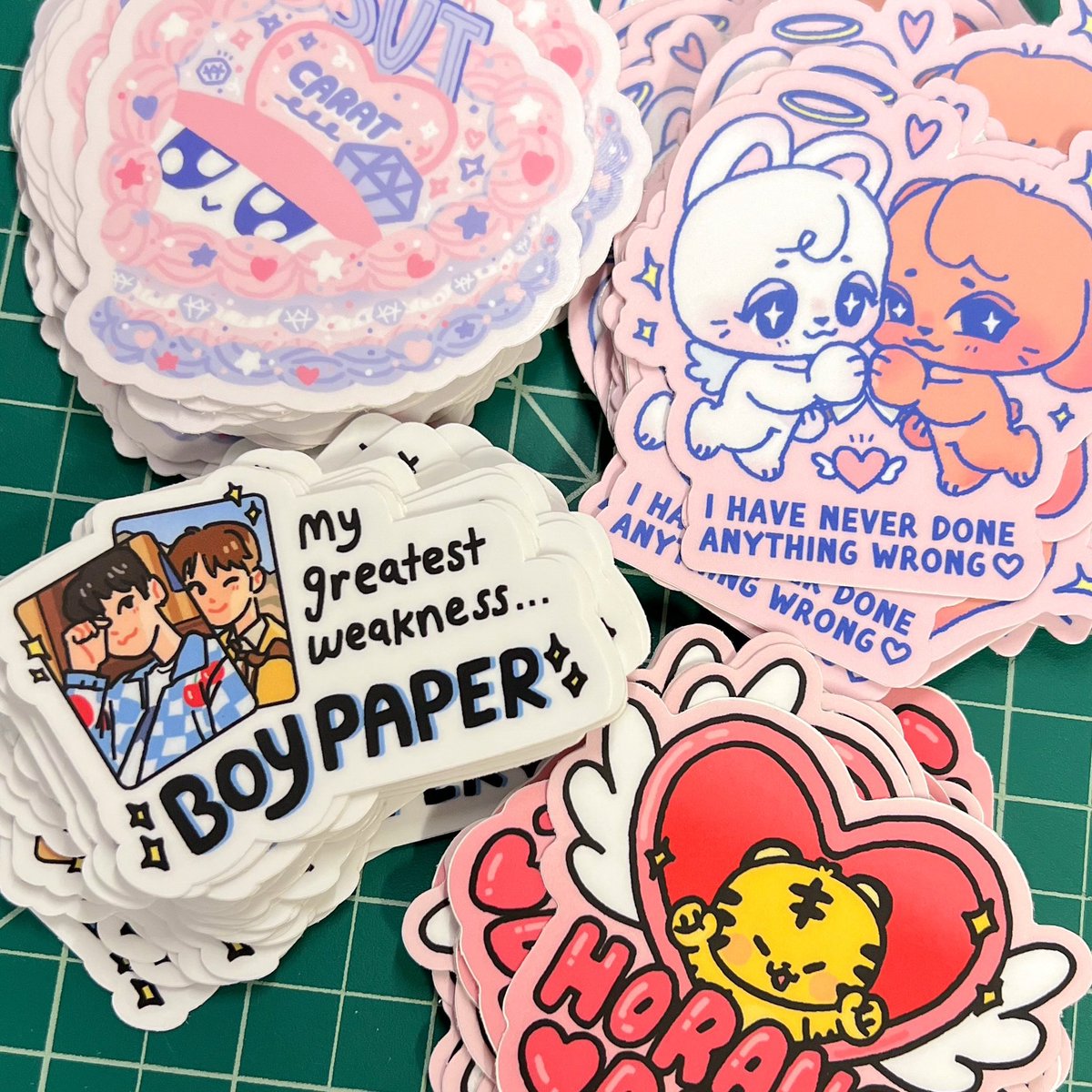 boy paper + a few other stickers have been rest0cked 💗