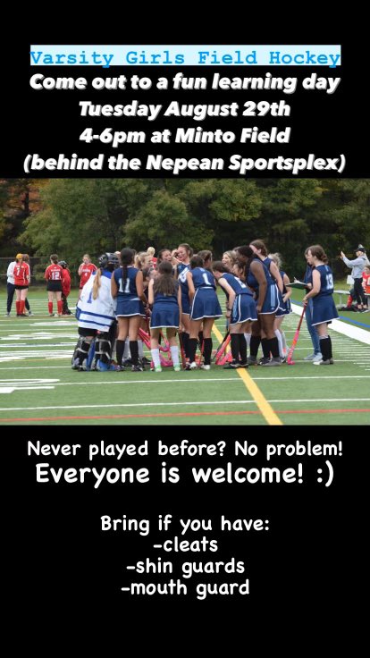 MotherTeresaHS's tweet photo. Interested in playing Varsity Girls Field Hockey this fall? Come out on Tuesday, Aug 29 from 4:00 pm to 6:00 pm. No experience necessary #TitanProud 🏑 https://t.co/ZR7BFi8qqb