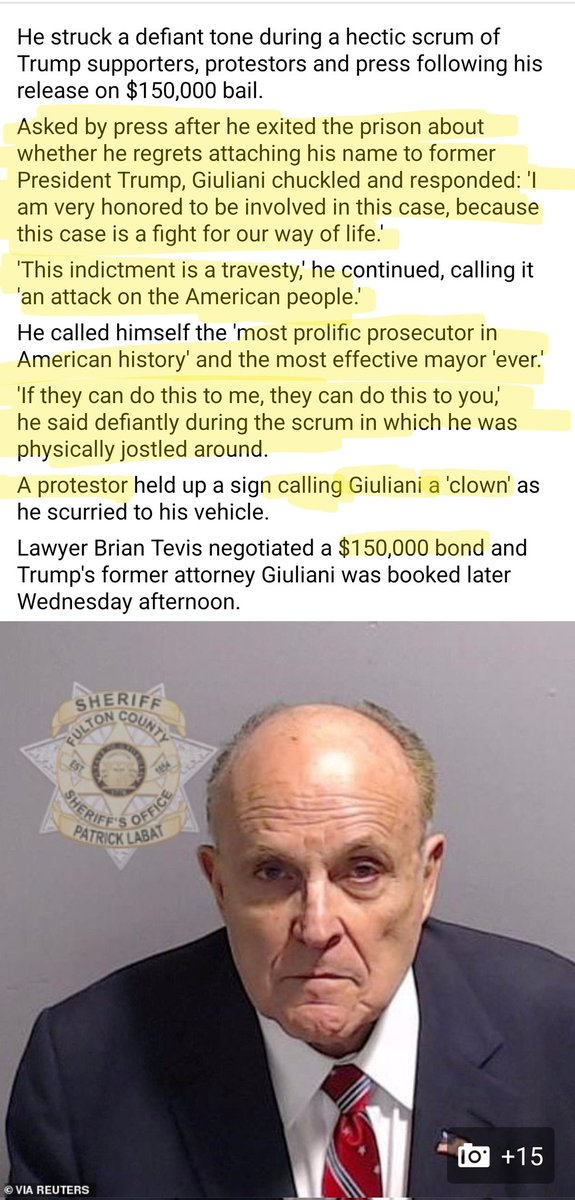 PvMethods's tweet image. Make America Worse Again #TrumpAndTucker #Trump2024 #Giuliani