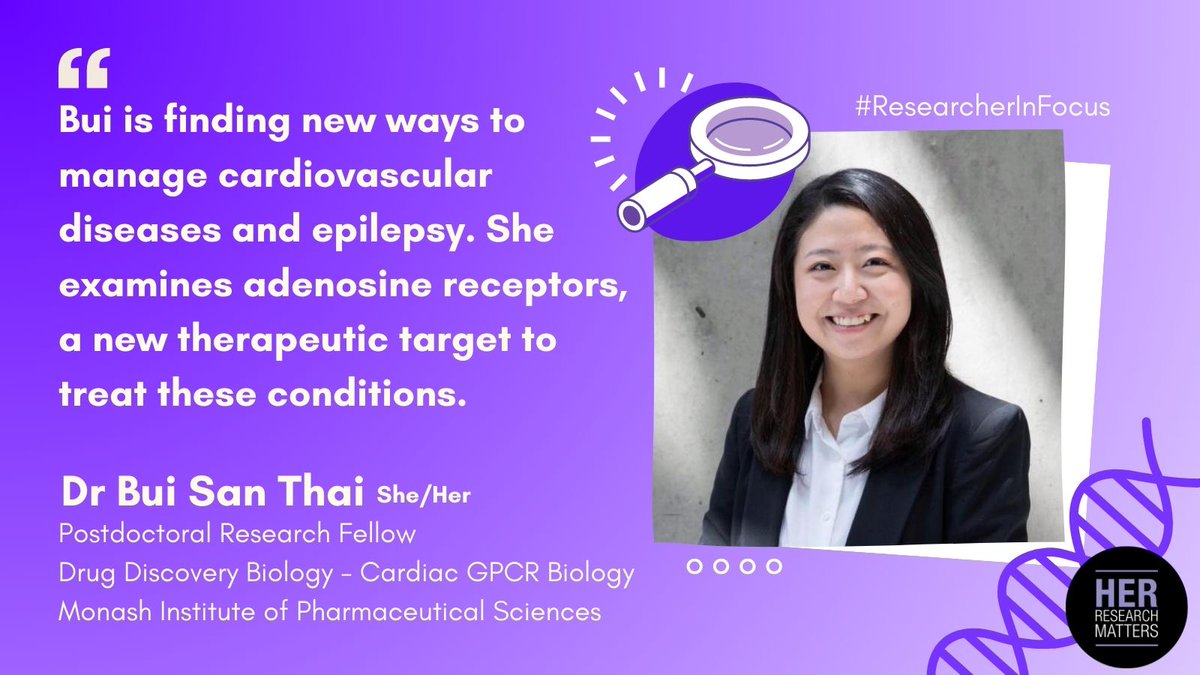 HRM_MIPS's tweet photo. #ResearcherInFocus @buisanthai is researching new ways to treat cardiovascular diseases and epilepsy. Outside of the lab, you can find her exploring new cafes practicing her latte art! #WomenInSTEM #WomenInScience #HerResearchMatters https://t.co/QmOOhGf9sE