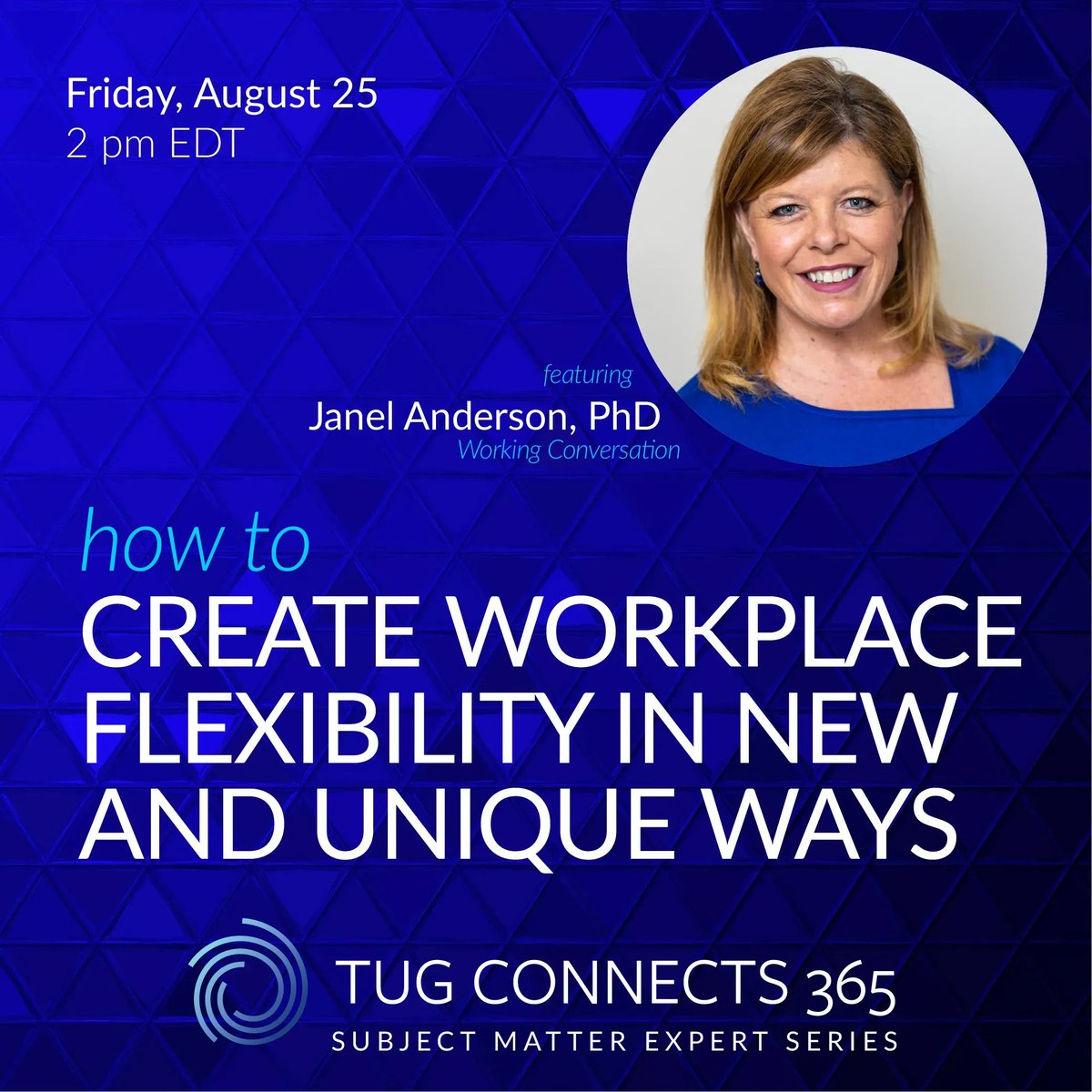 Join the discussion and explore innovative approaches to workplace flexibility. Register at link in profile!

#InforDistribution
#Distribution
#TC365
#TUGconnects365
#workplaceflexibility
#flexwork
#FlexibleWork
#FlexibleWorkArrangements
#RTO 
#NoMoreWFH
#WFH
#futureofwork