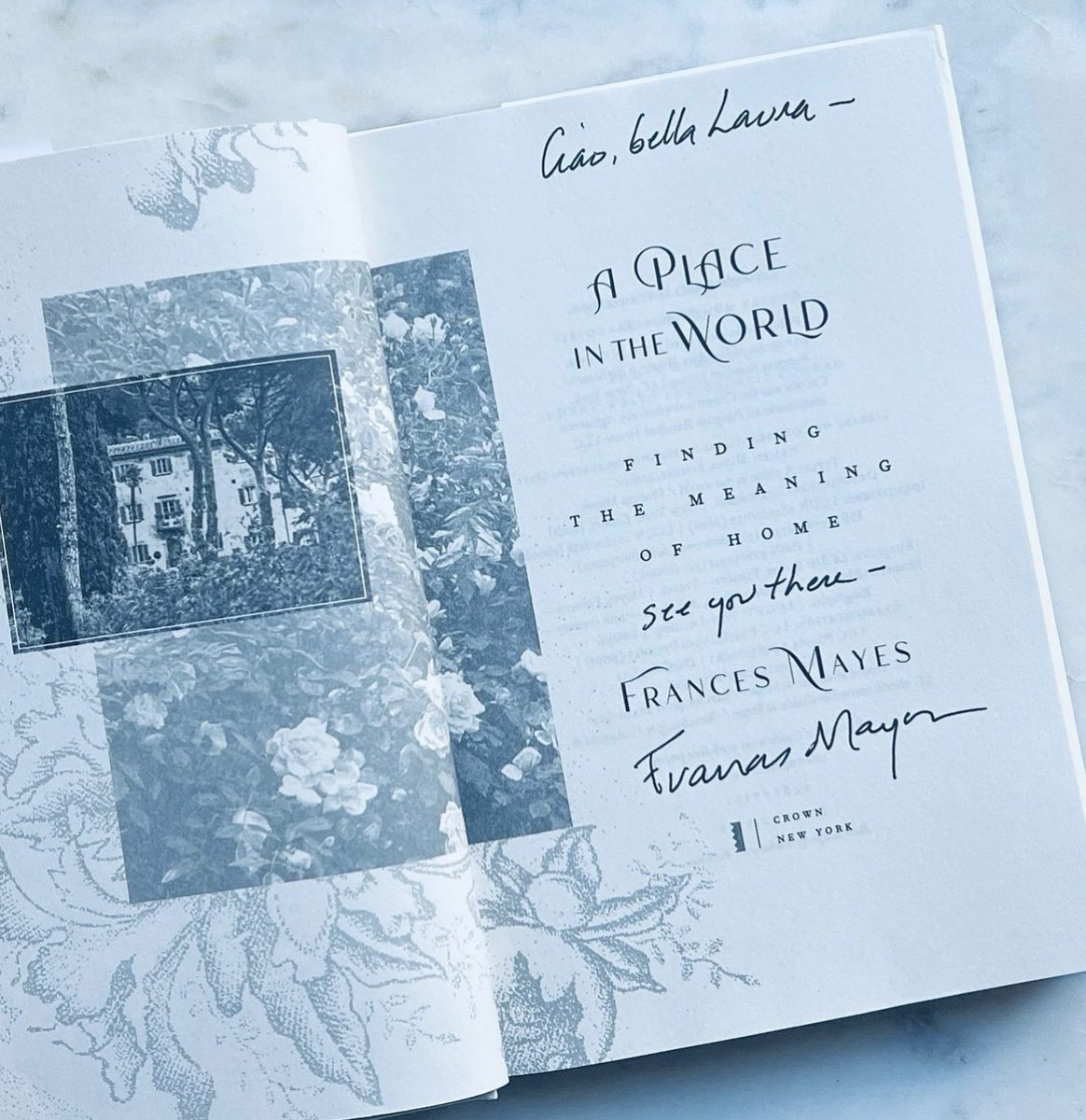 Cheers to the lovely and talented Frances Mayes, whose A PLACE IN THE WORLD is out in paperback today!

A PLACE IN THE WORLD explores Frances Mayes’s passion for houses and the objects that inhabit them—books, rich food, gardens, beloved friends, and transportive art. Read on!