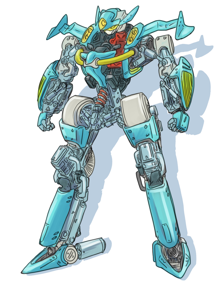 「速く走りそうなロボット」|にーやんのイラスト