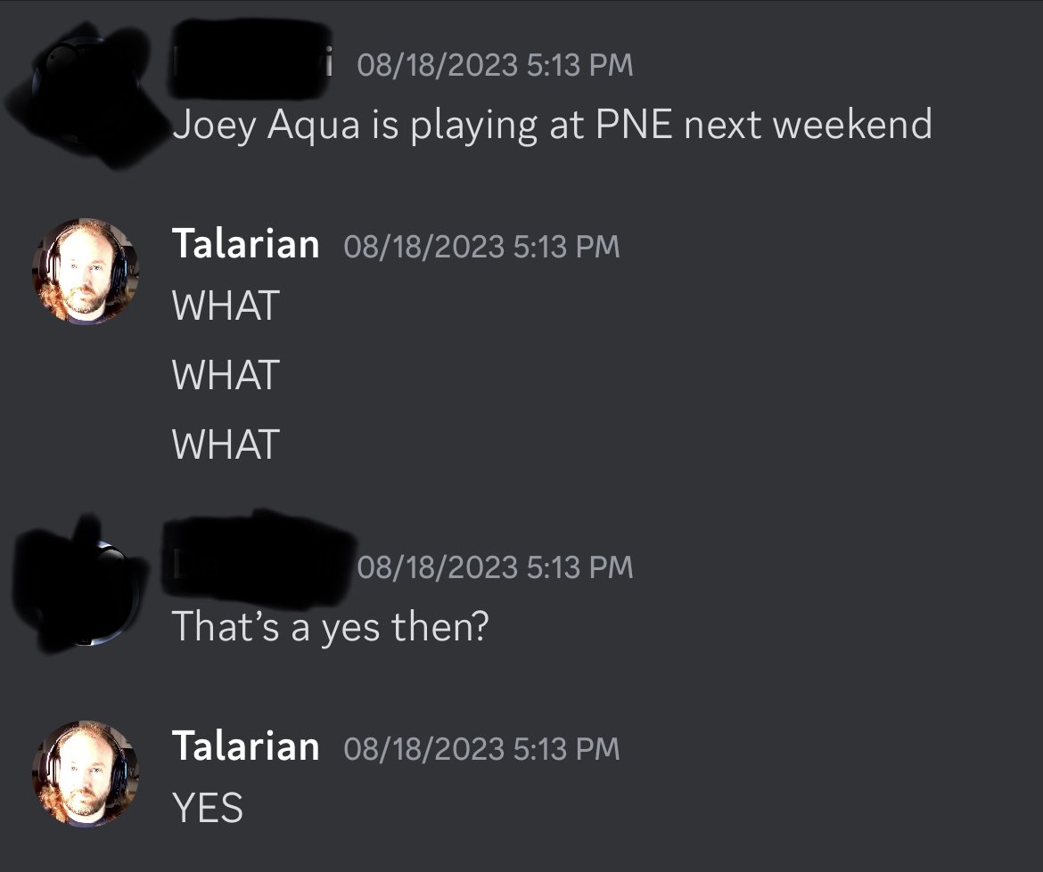 Talarianjs's tweet image. So uh, I’m going to an Aqua concert soon? Yay!