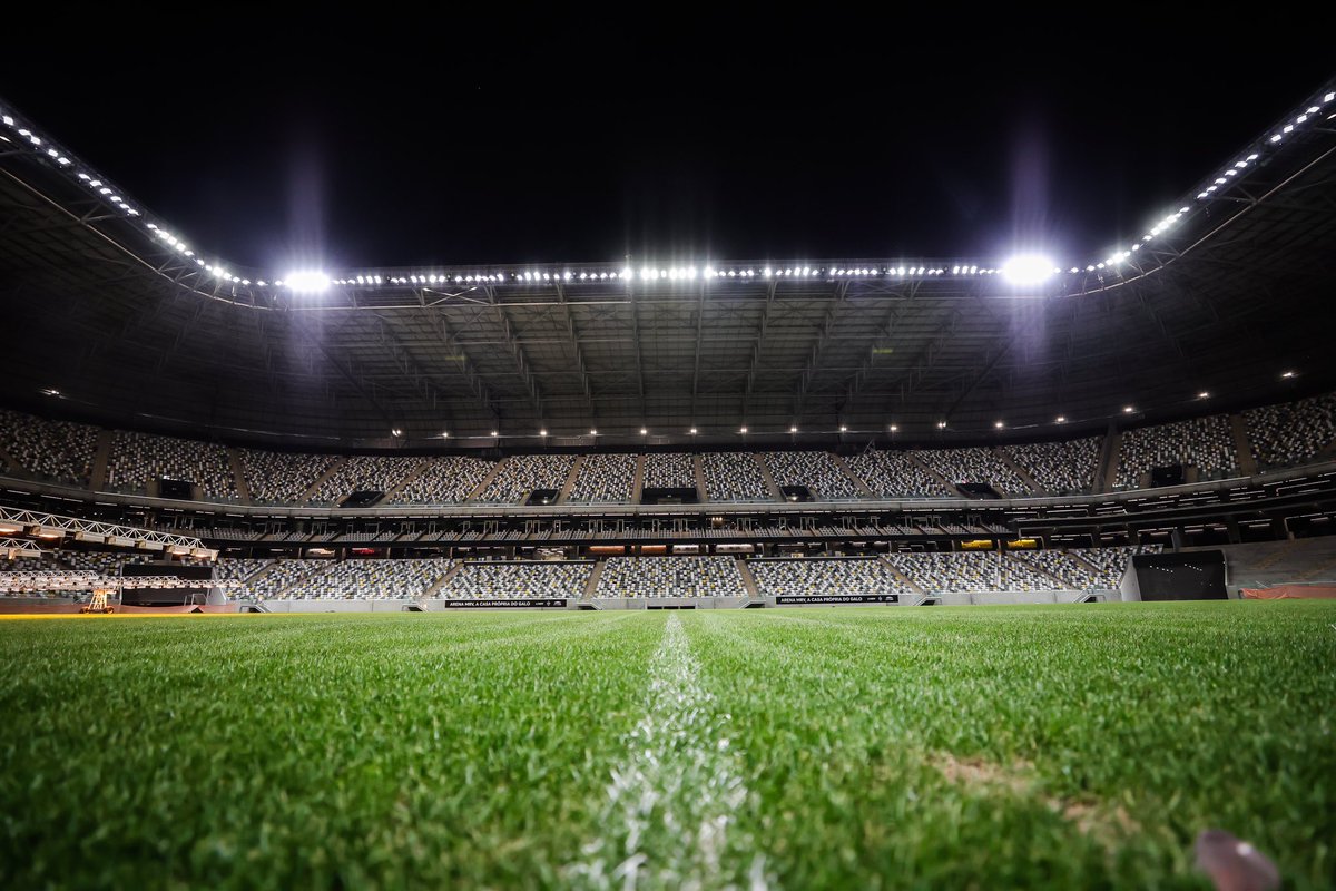 InfoGalo_'s tweet photo. 🏟️ Fotos de hoje da Arena MRV, nova casa do Galo que receberá sua primeira partida oficial domingo, em jogo diante do Santos. 

O estádio mais bonito do Brasil. 

📸 Pedro Souza | Flickr Atlético https://t.co/egXMu5LVjS