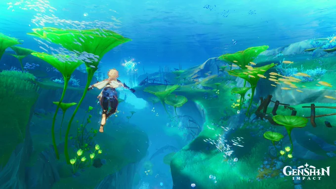 Got into burnout recently so i took some break off from drawing, i'm slowly going back to my routine now &amp; finish my wips. While on break i took my time to fontaine &amp; enjoy the underwater view so in the meantime have these random photos instead >< 