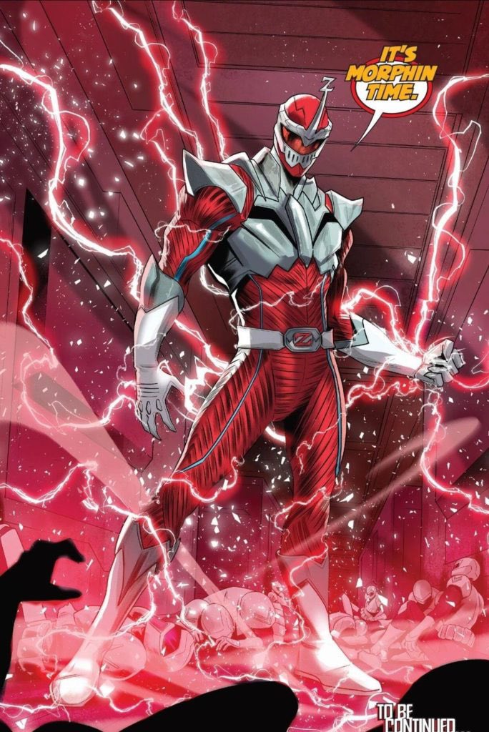 TokuChief's tweet photo. We finally got an in-depth look at our missing Dairanger suits, @Ranger_Liz whom were brought into PR as ancient powers in SMF , became a full team of the Squadron Rangers in the PRU series. Rhian, the Red Ranger, out showcasing their classic design!!! #PowerRangersComics #PR30 https://t.co/Mn8kQ9Rwt8