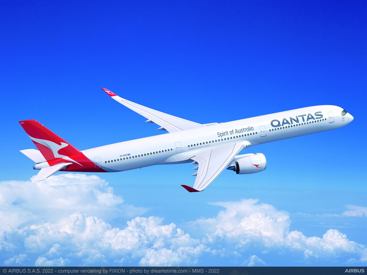 Thank you to <a href="/Qantas/">Qantas</a> for its ongoing confidence in <a href="/Airbus/">Airbus</a> with an additional commitment to order more #A350-1000 aircraft. With the #LongRangeLeader, Qantas will be able to connect with destinations across the world non-stop from #Australia!