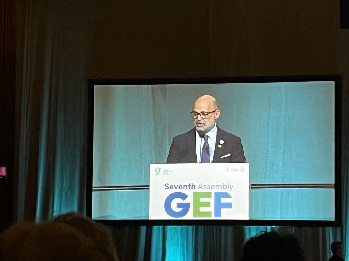 Encouraging words from @theGEF CEO @cmrodrigueze at opening of 7th GEF Assembly. “The GEF business model is no longer an option… a systemic crisis requires a systemic approach…. We need to bring voices of non-state actors”