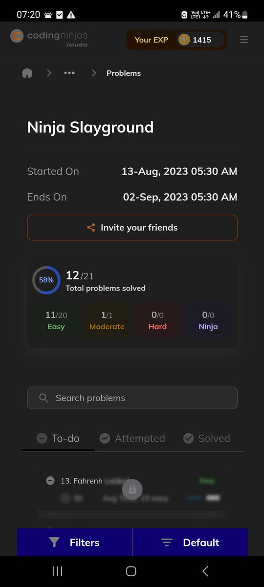 Vaishna83279101's tweet photo. Day 12 Challenge completed of NINJA SLAYGROUND.
#NinjaSlayground #CodingNinjaStudio
@CodingNinjasOff
@drinkslaycoffee https://t.co/Wwu6UM9Nhs