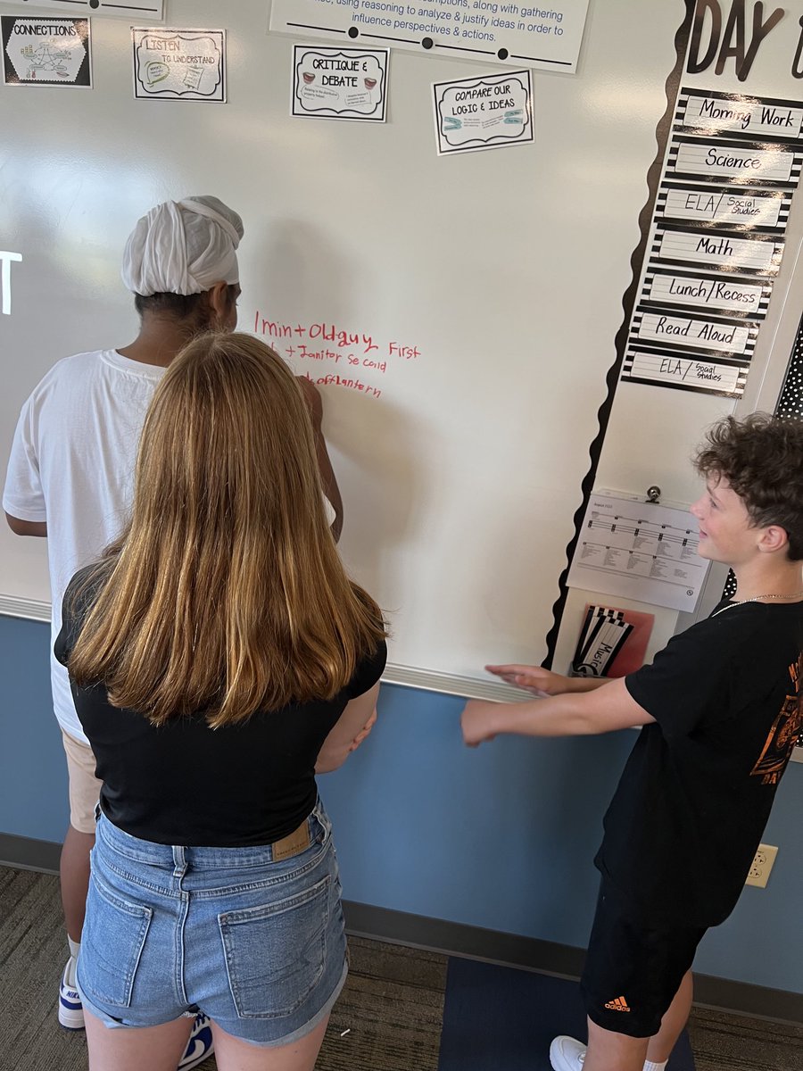 MrsVice1's tweet photo. Preparing for presentation…articulating our process…defending and justifying WHY allows for the opportunity to compare our thinking and how we approached the problem, question math moves, clarify stuck-points, and reflect on our own work… #greatfirstday https://t.co/0mnKjcni9L