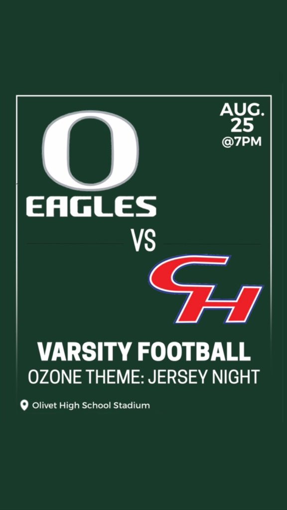 Let’s Gooooo 🤩🦅🏈 <a href="/OlivetSports/">Go Eagles!</a>