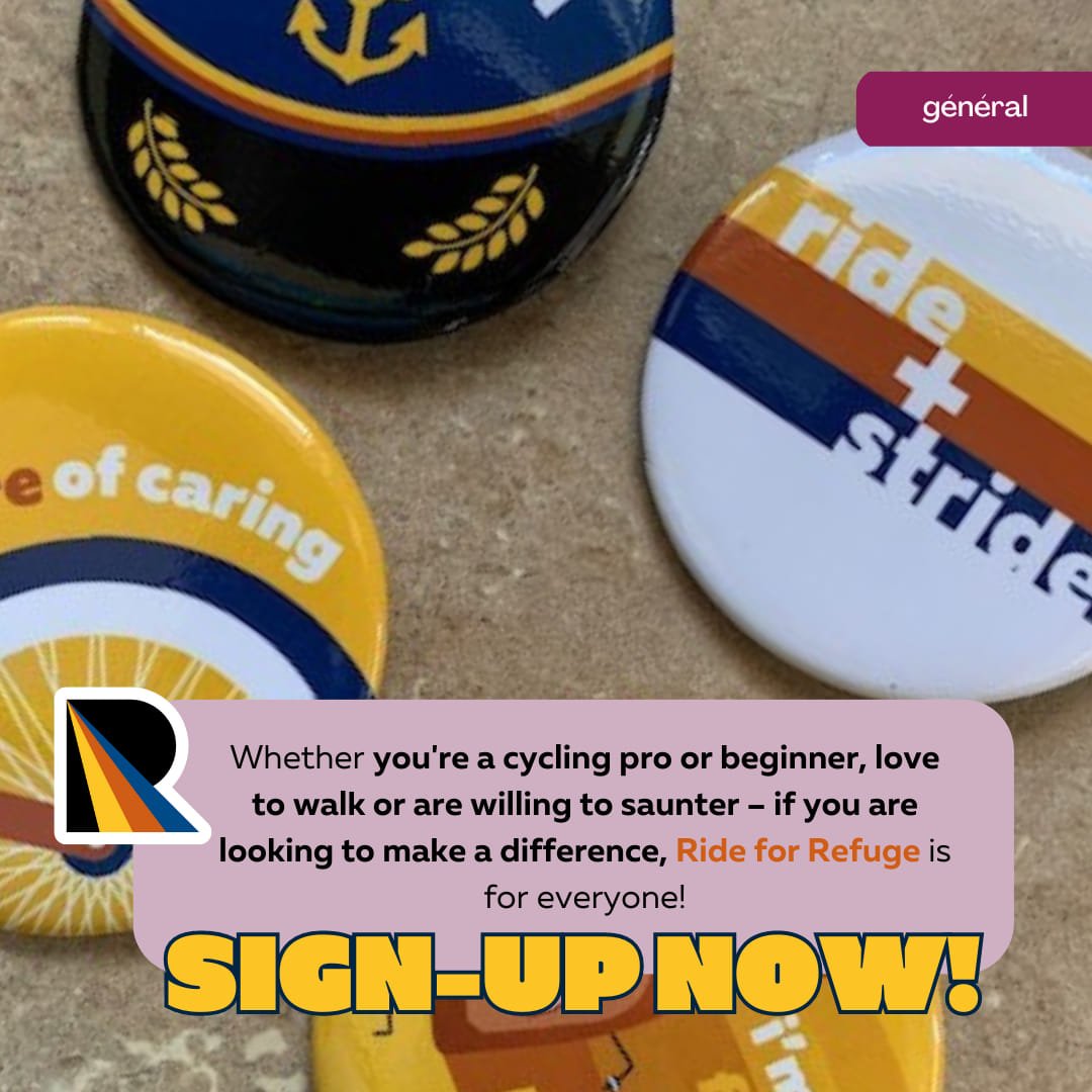 ActionRefugies's tweet photo. Ready to ride or walk for a great cause? Join us in making a difference!
Click here and sign up now: https://t.co/VR6x9Wv9Ik
There is just one month left until the #RideForRefuge. 🗓️ Let's pedal or stride together for a brighter future! 🌟 #OneMonthToGo #MakeADifference https://t.co/0fckgMnIoM