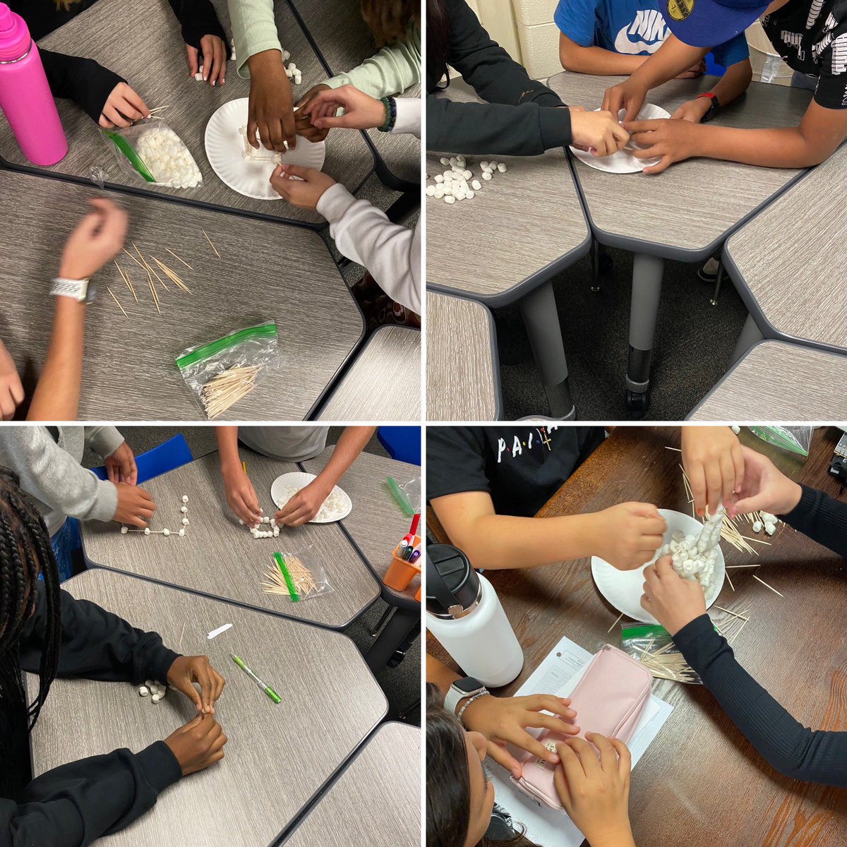 Letts_ReadOn's tweet photo. Team building➡️➡️Tower Time Style‼️ Groups had X amount of time to build the tallest free standing structure that they could using only a paper plate, marshmallows and toothpicks! Challenge was quickly accepted‼️ 🙌🏼👏🏼 #FrostStrong #Teambuilding #Collaboration #LettsDoIt https://t.co/1Y0nxRKPgn