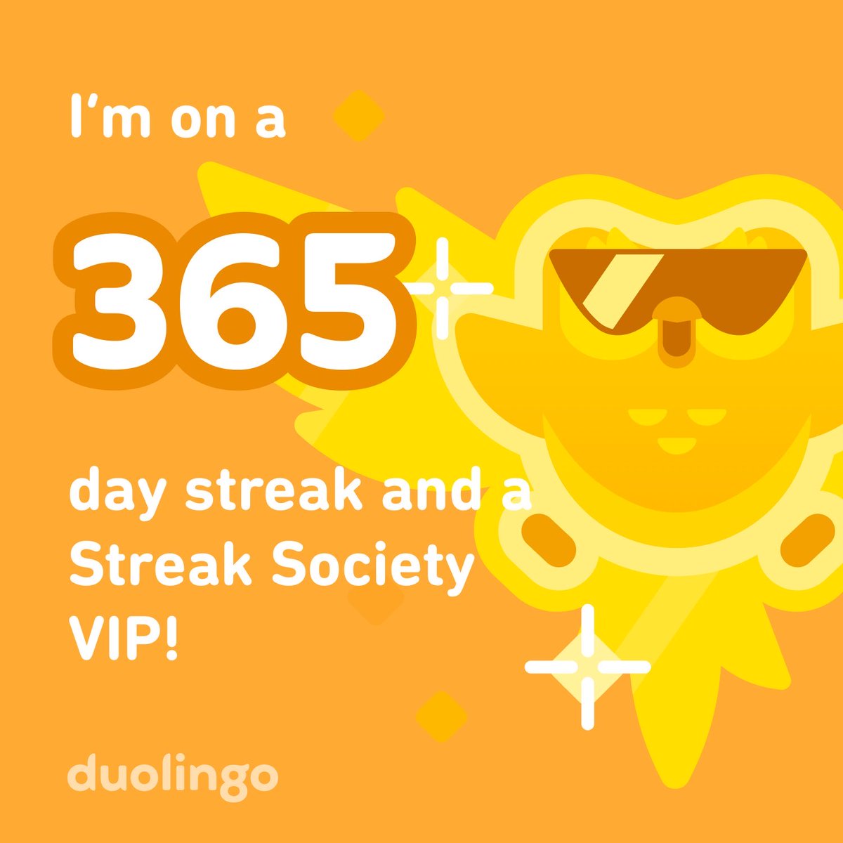 I’ve joined the Streak Society, Duolingo’s most exclusive club. Get a 365 day streak to join me! #DuoStreakSociety