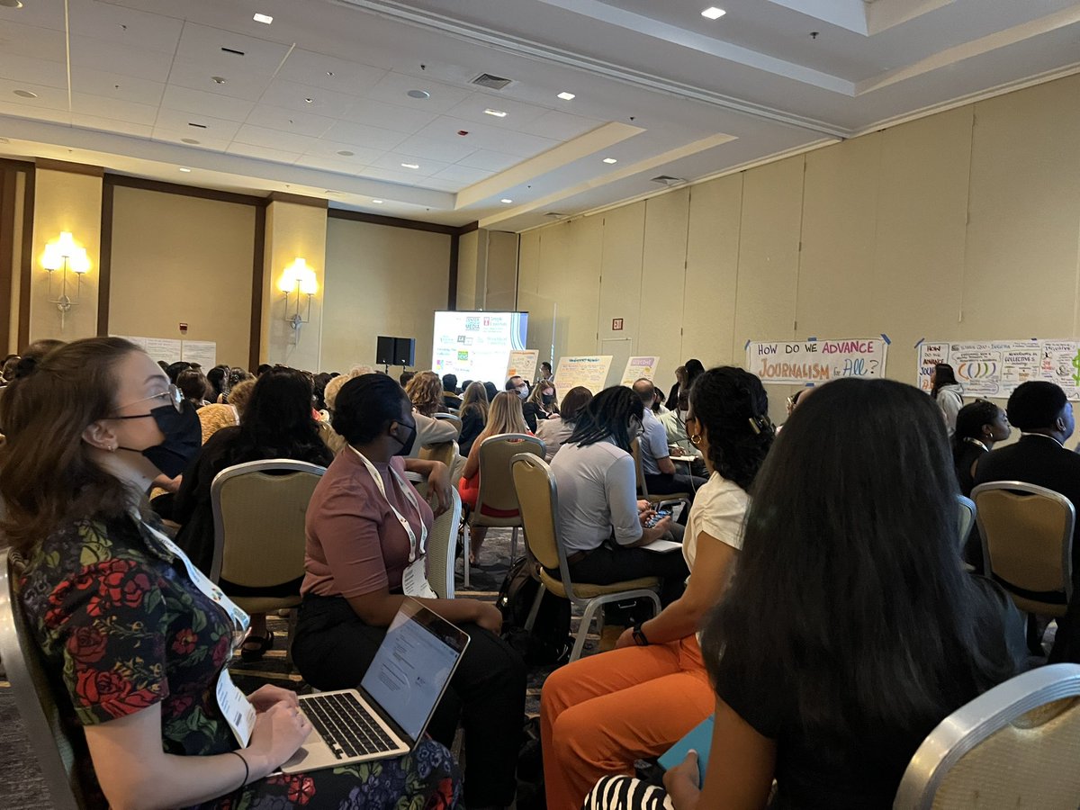 Congrats to @drewvigal @PeggyHolman & #EE3 team on their 3-day pre/unconference. Their share back session at @ONA was so packed it had a line to join in. Here’s hoping folks follow up on commitments to more care-filled, community-powered journalism & hold each other accountable!