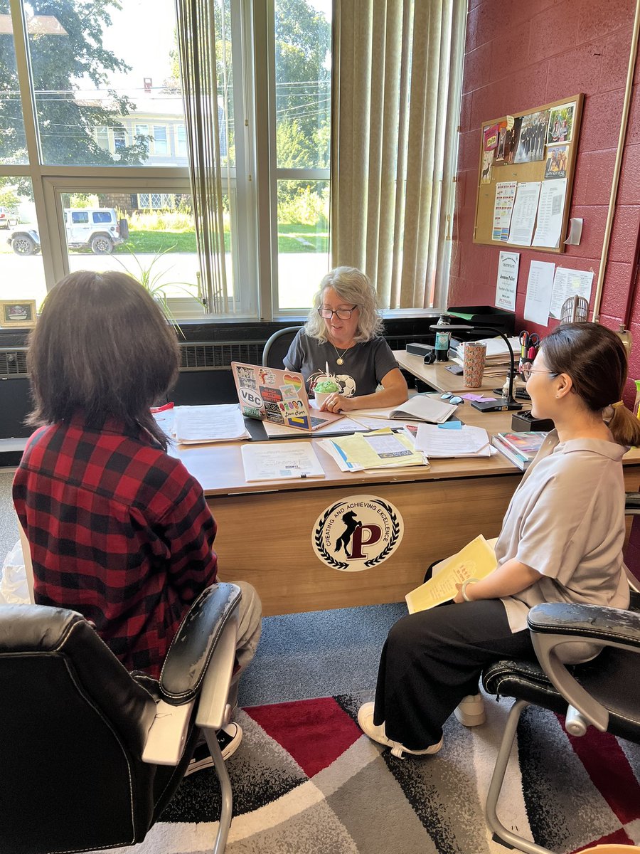 What a day!  We started in the chapel all together welcoming the students! We ended the day with meeting with our students to make sure they are ready to start the school year on the right foot!!