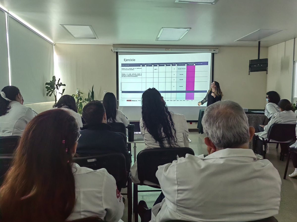 arturoled10's tweet photo. La Mtra.@monse_puntunet, Jefa de la Unidad de Calidad del Instituto Nacional de @Cardiologia_Mx 🫀en compañía de su equipo de trabajo, nos impartió la clase de #GestiónDeRiesgos 🚦, la cual es fundamental para la toma de decisiones de la #CalidadDeLaAtenciónClínica ⚕️ #OneQuality https://t.co/OxNXjoGkuH