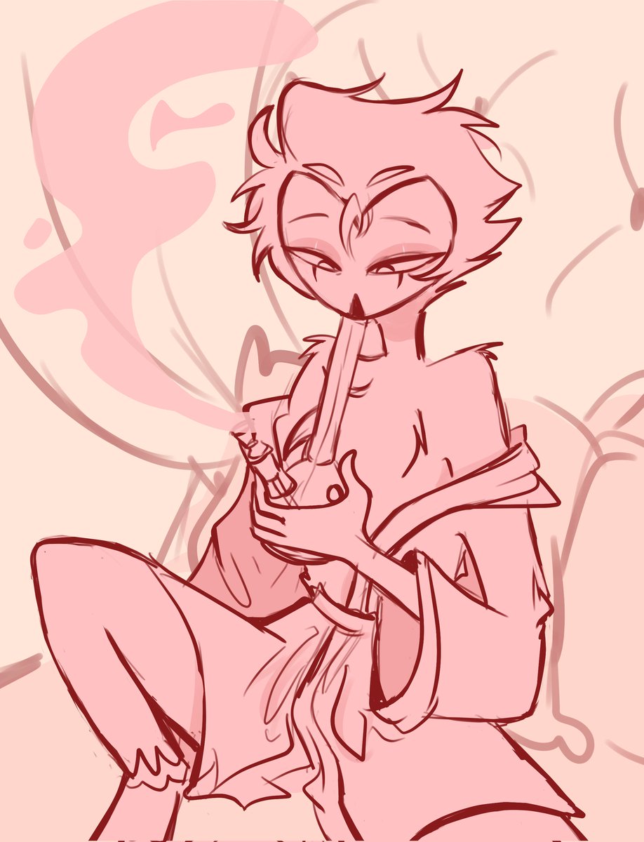 I don't know what I did, but I needed to do at least a doodle 🦉
#StolasSmokingABong #HelluvaBoss