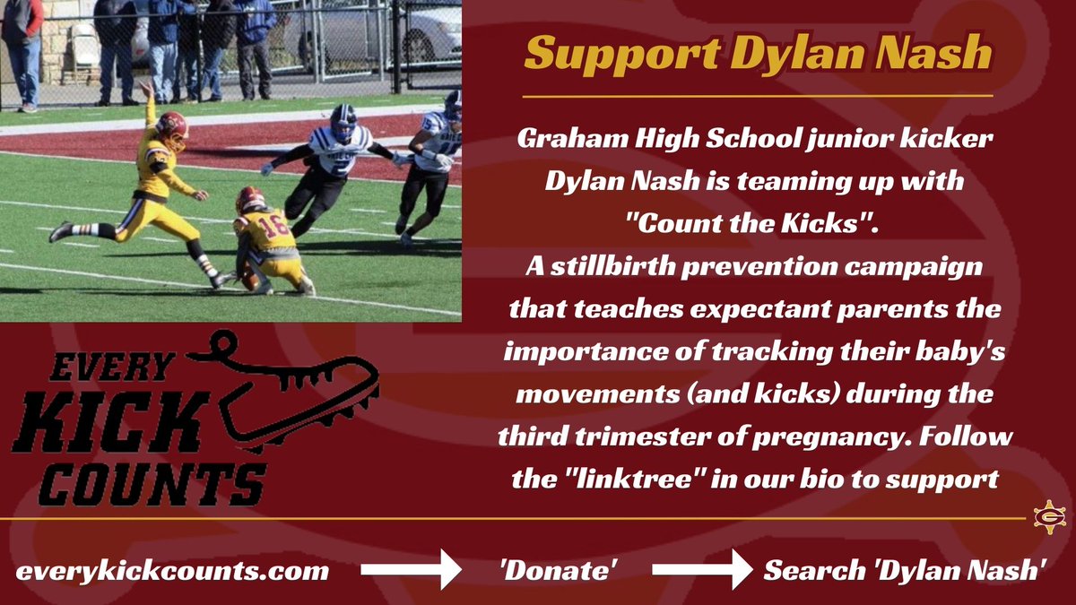 Take a second to read up on an incredible cause that our very own Dylan Nash is participating in this season. The link to donate is in the link tree in our bio. I'll also post it in the comments #GrahamPride #CountTheKicks #EveryKickCounts