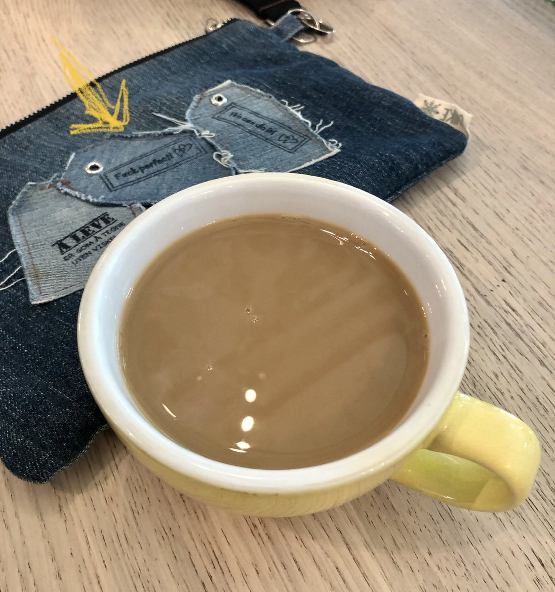 sh_ewa's tweet photo. #FirstCoffeeOfTheDay #coffee ☕️ and #FuckPerfect https://t.co/UCvoJaVlgI