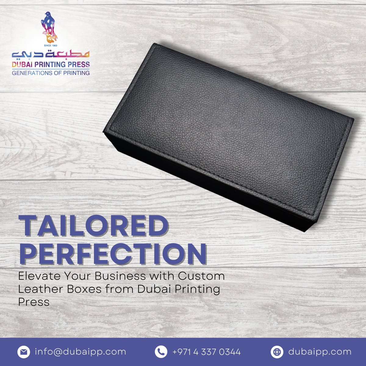 Dubaiprintings's tweet image. Transform your business with bespoke leather boxes from Dubai Printing Press. Crafted to perfection, these boxes elevate your brand presence.

Visit us at-dubaipp.com
.
.
#dubaiprintingpress #dubai #leatherboxes #elevateyourbusiness #tailored #perfection