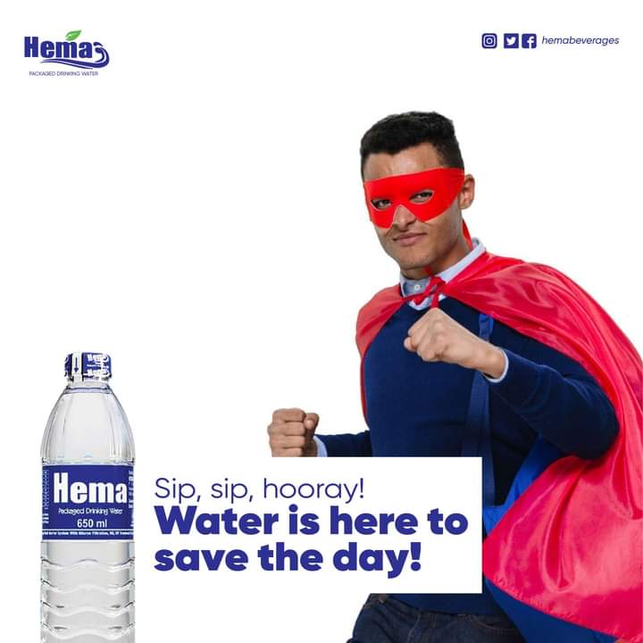URAFC_Official's tweet photo. #Sponsored: Mid-week got you heavy with the workload?๐ฅฑ
Get a #Hero to rejuvenate your day.๐
Remember, Not all heroes wear capes. But @HemaBeverageltd WATER does.๐บ
#HemaIsLife #HemaForAll #URAFC #OneTeaOneDream https://t.co/h9XOHNDSHR