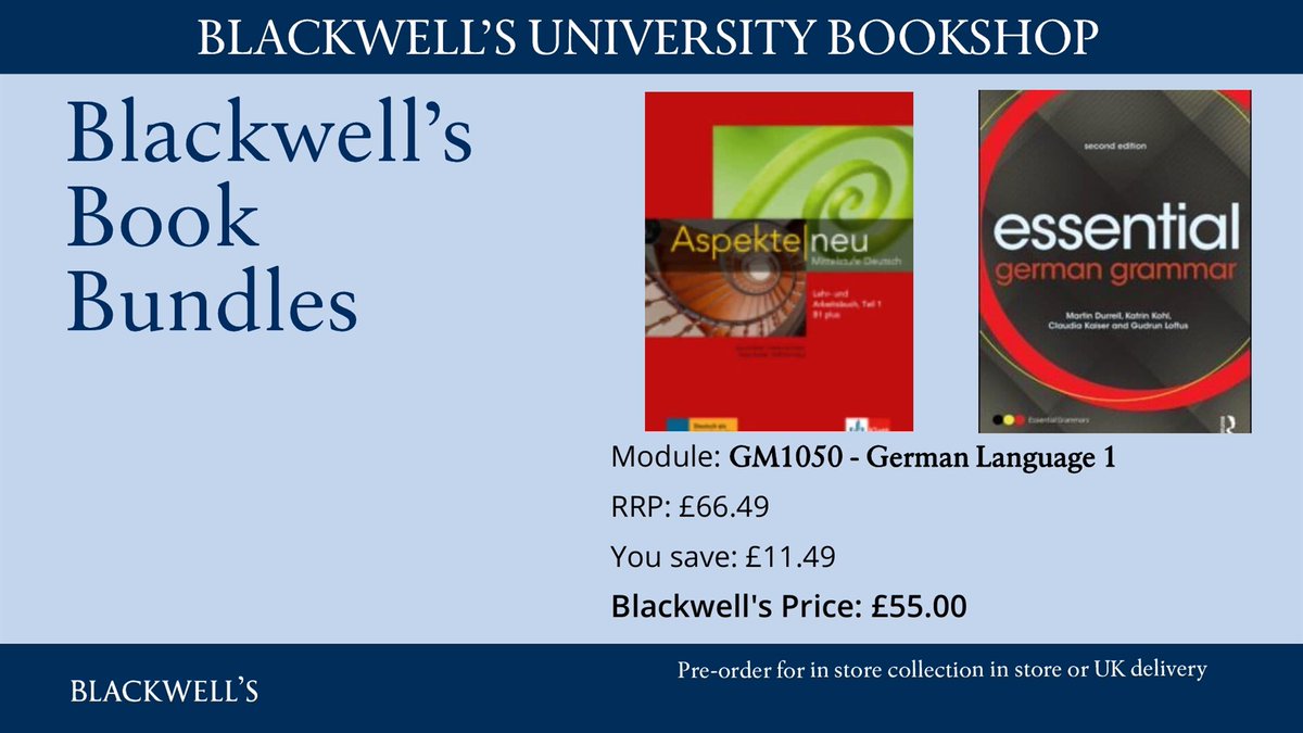 BlackwellsAbdn's tweet photo. The next batch of bundles to share are from our wonderful Languages department. 

All available to pre-order for collection at the start of term as some of imported titles still on route to shop from Europe. 

Check out the link for more info or to order. https://t.co/ldRzcdKUkH https://t.co/IHwa6ub131