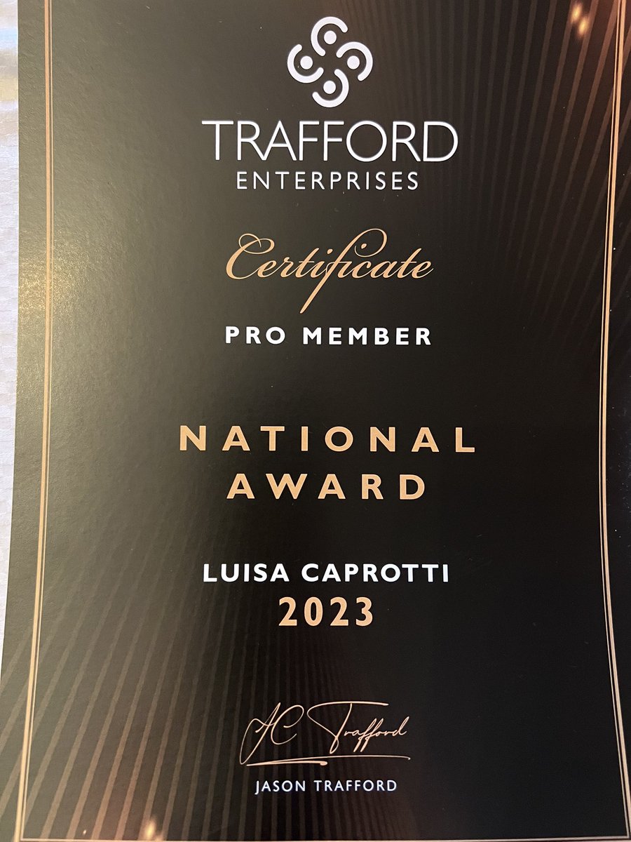 I am so very proud and delighted of my first Pro member Certificate by Trafford Enterprises 2023! <a href="/takeonetv/">Take One TV</a>