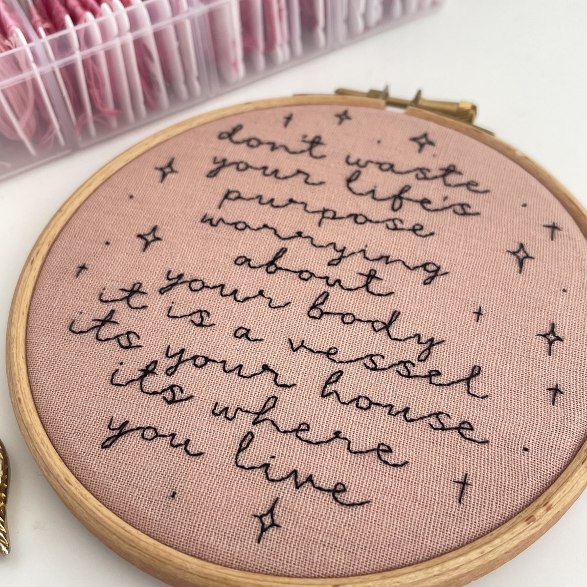 Don't waste your life's purpose worrying about your body 💗