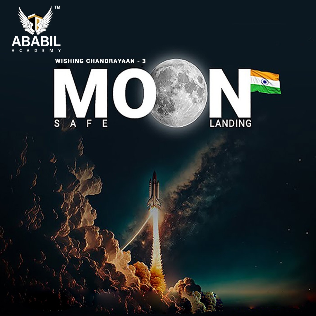 ababil_academy's tweet photo. 🌕🎉 Congratulations on the Remarkable Chandrayaan-3 Lunar Landing! 🚀👏

A historic moment that fills our hearts with pride and joy has arrived – Chandrayaan-3 has successfully landed on the lunar surface! 🛰️✨
#Chandrayaan3 #LunarLanding #ProudMoment #ISRO #INDIA https://t.co/81Uhvn6J3z