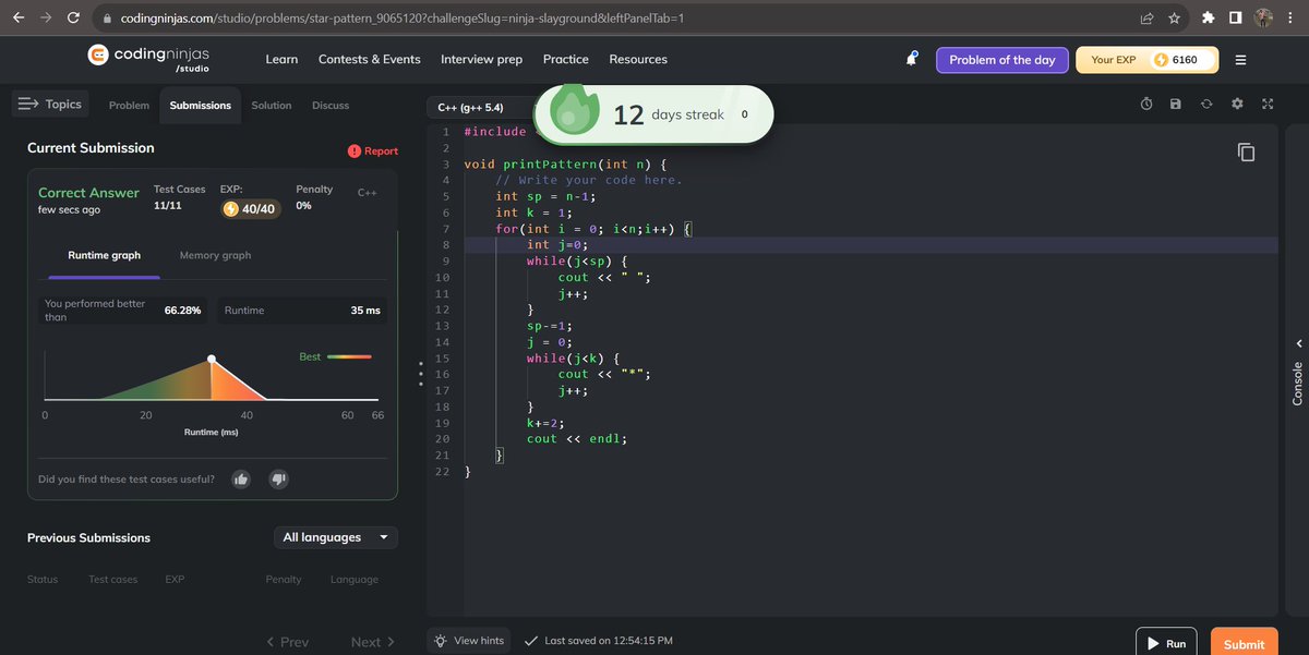 umangkumarumk's tweet photo. DAY 12 challenge Completed, #NinjaSlayground,  #CodingNinjasStudio .
@CodingNinjasOff

@drinkslaycoffee https://t.co/BqBp5n9JPZ