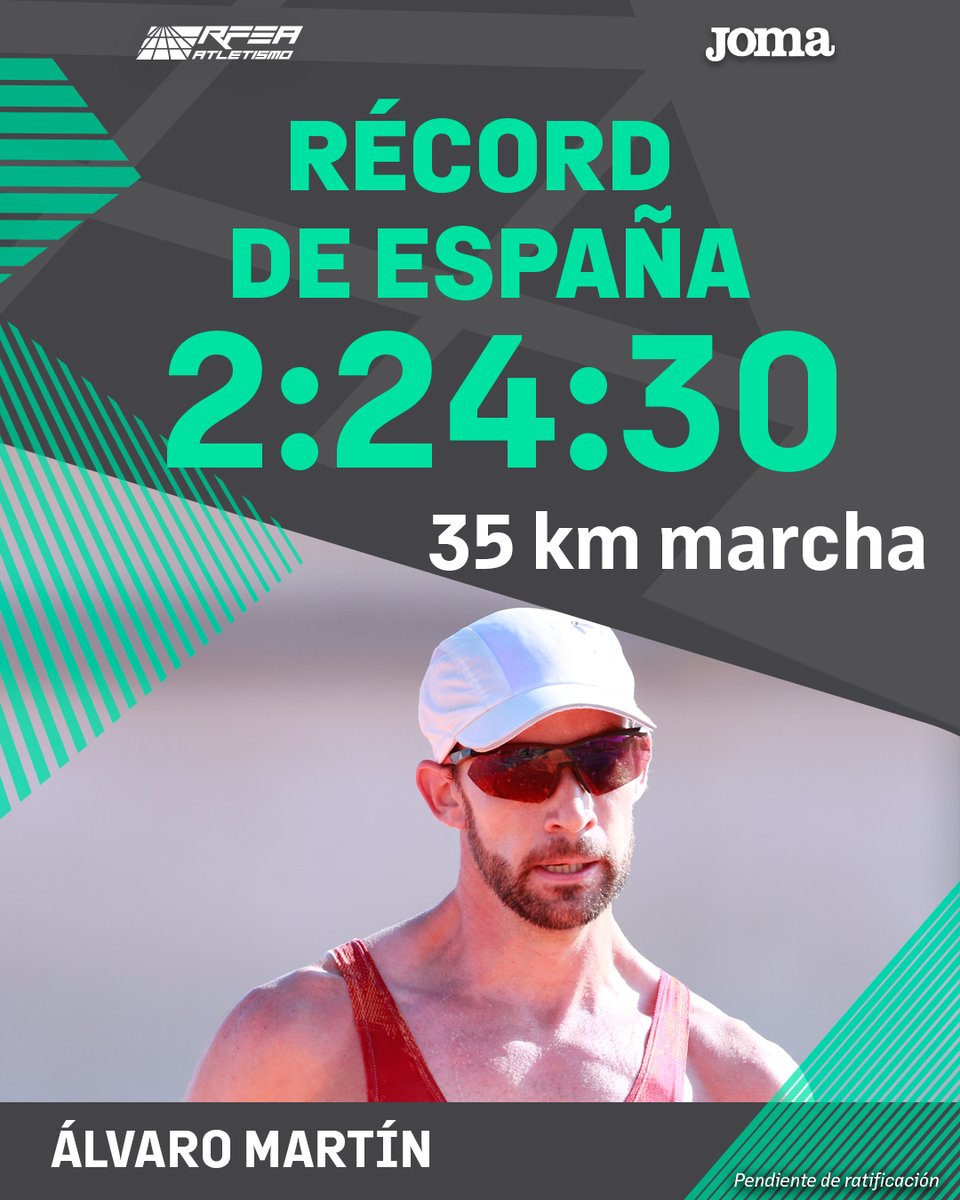 𝑨 𝒕𝒖𝒔 𝒑𝒊𝒆𝒔, 𝑴𝒊 𝑹𝒆𝒚 ¡¡ CAMPEÓN DEL MUNDO en 35 km MARCHA !! 🥇@Alvaroatletismo⏱️2:24:30 RÉCORD DE 🇪🇸 🔝MOMENTAZO HISTÓRICO #EspañaAtletismo 📺@la2_tve y @Eurosport_ES bit.ly/3E37kEs #PasiónPorCompetir