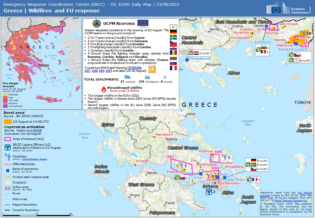 eu_echo's tweet photo. The Alexandroupolis wildfires 🔥🇬🇷 are now the largest wildfires in the EU on record.

Here's an update on the situation and the EU-coordinated emergency response. ⬇️

#EUCivilProtection #rescEU https://t.co/OvlnVa81kY