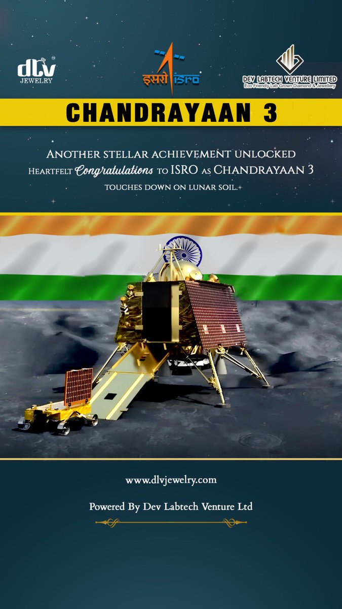 dev_labtech's tweet image. Chandrayaan-3 Mission:
'India🇮🇳,
I reached my destination
and you too!'
: Chandrayaan-3
Chandrayaan-3 has successfully
soft-landed on the moon 🌖!.
Congratulations, @isro India🇮🇳!
#Chandrayaan_3
#Ch3