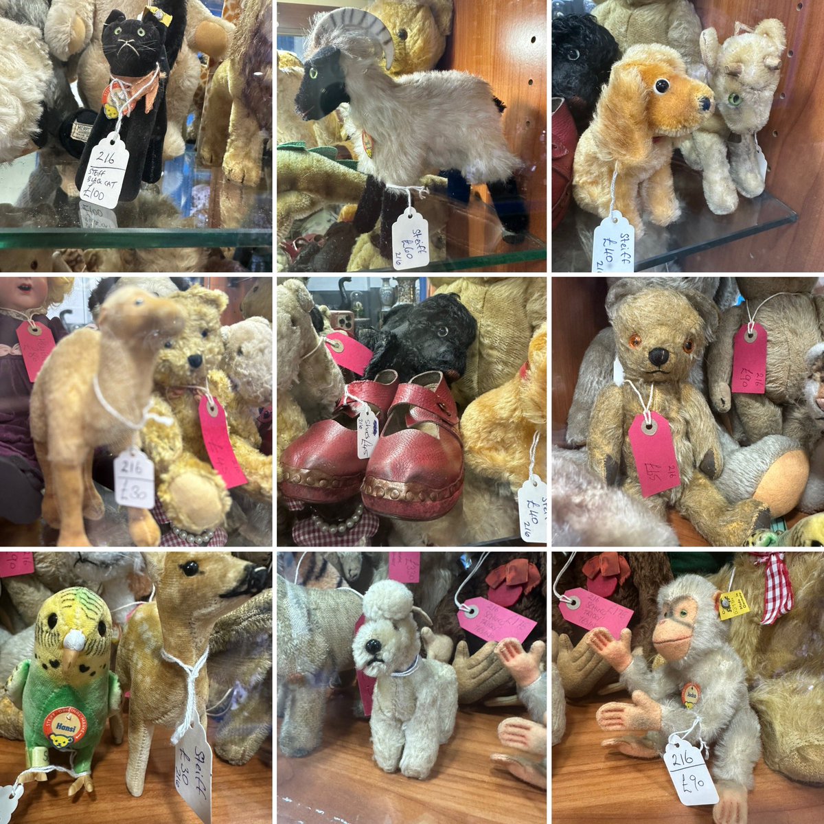 astraantiques's tweet image. Unit 216 is #steiff and bear heaven 🥰 #steiffbear #jocko #schuco #vintagesteiff #vintagebears #teddybears #oldbears #steiffcollector #astraantiquescentre #hemswell #lincolnshire 
Open 10-5pm