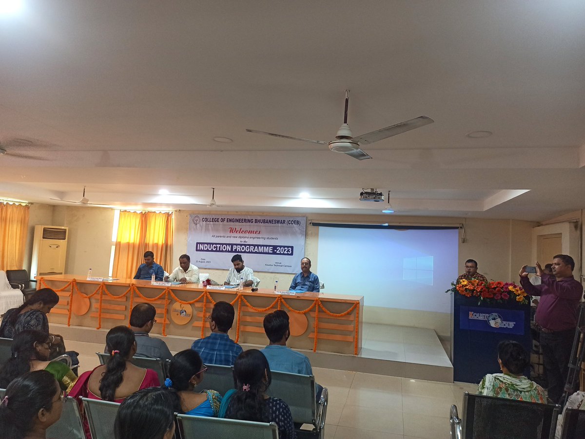 PsarathiGhosh's tweet photo. College of Engineering Bhubaneswar (COEB) welcomed its new batch of diploma engineering students with an enriching induction programme on August 23, 2023. https://t.co/nzsymeCT7s