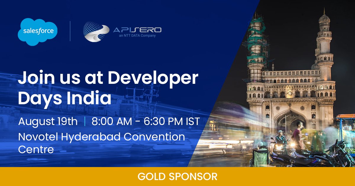 SukantaRoyCD's tweet photo. Join Apisero Inc., an NTT DATA company this Saturday for a new Salesforce Developer Day in Hyderabad 🎉

Visit our booth and meet our Ambassadors on site for a day of learning, networking and fun!

#salesforcepartner #developerdays #salesforce #sponsor #apisero #nttdata https://t.co/i3iixMoPUa