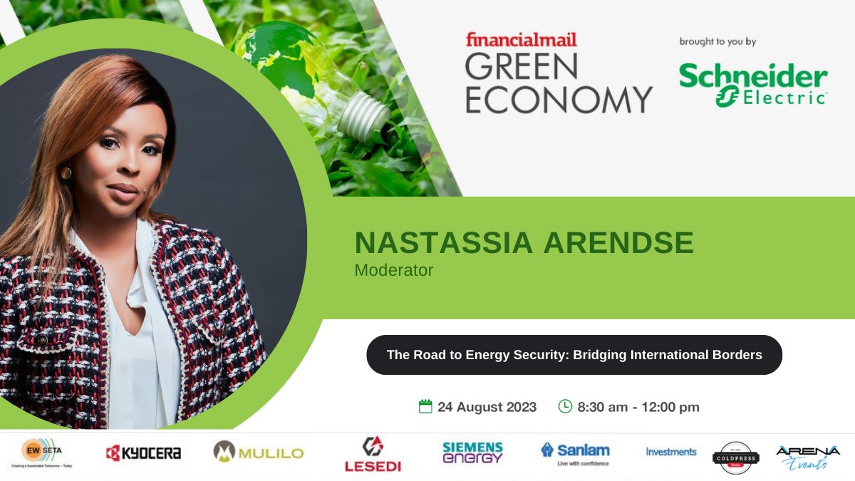 Please welcome Nastassia Arendse @justTash as our wonderful MC this morning. #FMGREENECONOMY