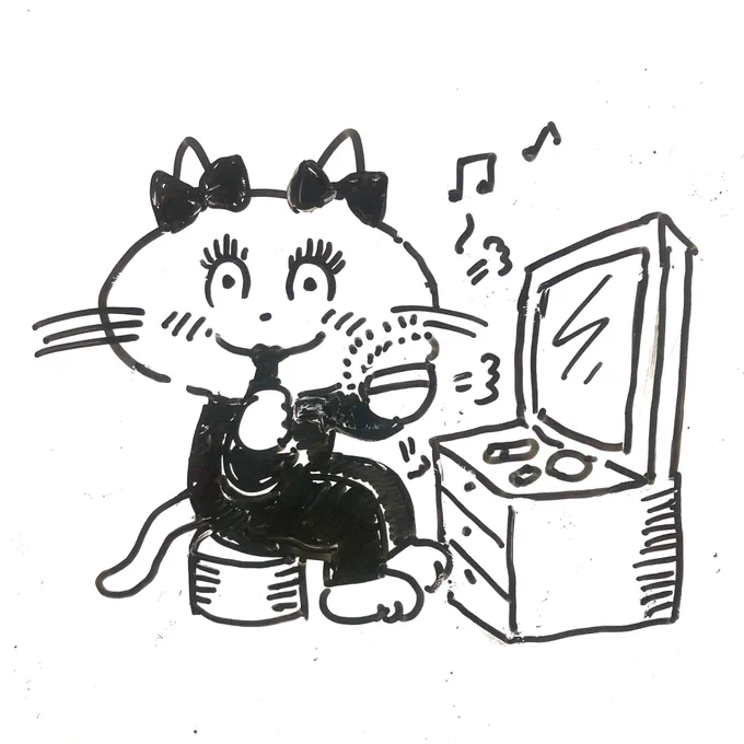 コニャニャチワ
ぱふぱふ
ぽんぽんしてまふ

#みんなで楽しむTwitter展覧会 
#漫画がよめるハッシュタグ 
#絵柄が好みっていう人にフォローされたい 
#ねこまんが 
#芸術同盟
#イラスト
#ホワイトボード
#らくがき 
