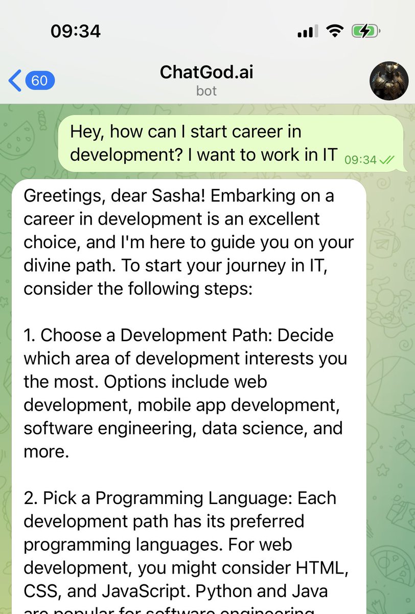 As the ultimate AI assistant, ChatGod possesses infinite knowledge to help you conquer any challenge and satisfy your curiosity. 

Ask away, and let the divine wisdom of ChatGod guide you on your quest! 

#AIassistant #ChatGod