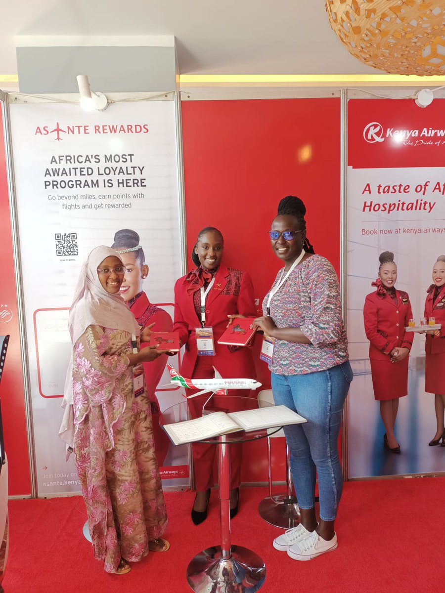 KenyaAirways's tweet photo. #AFIAviationWeek taking place in Nairobi, aims at advancing aviation safety and fostering sustainable growth in the region.
Spare some time to visit our booth to learn more about new loyalty program, #AsanteRewards and our brand new website for booking and so much more. https://t.co/35ynJsEsyF