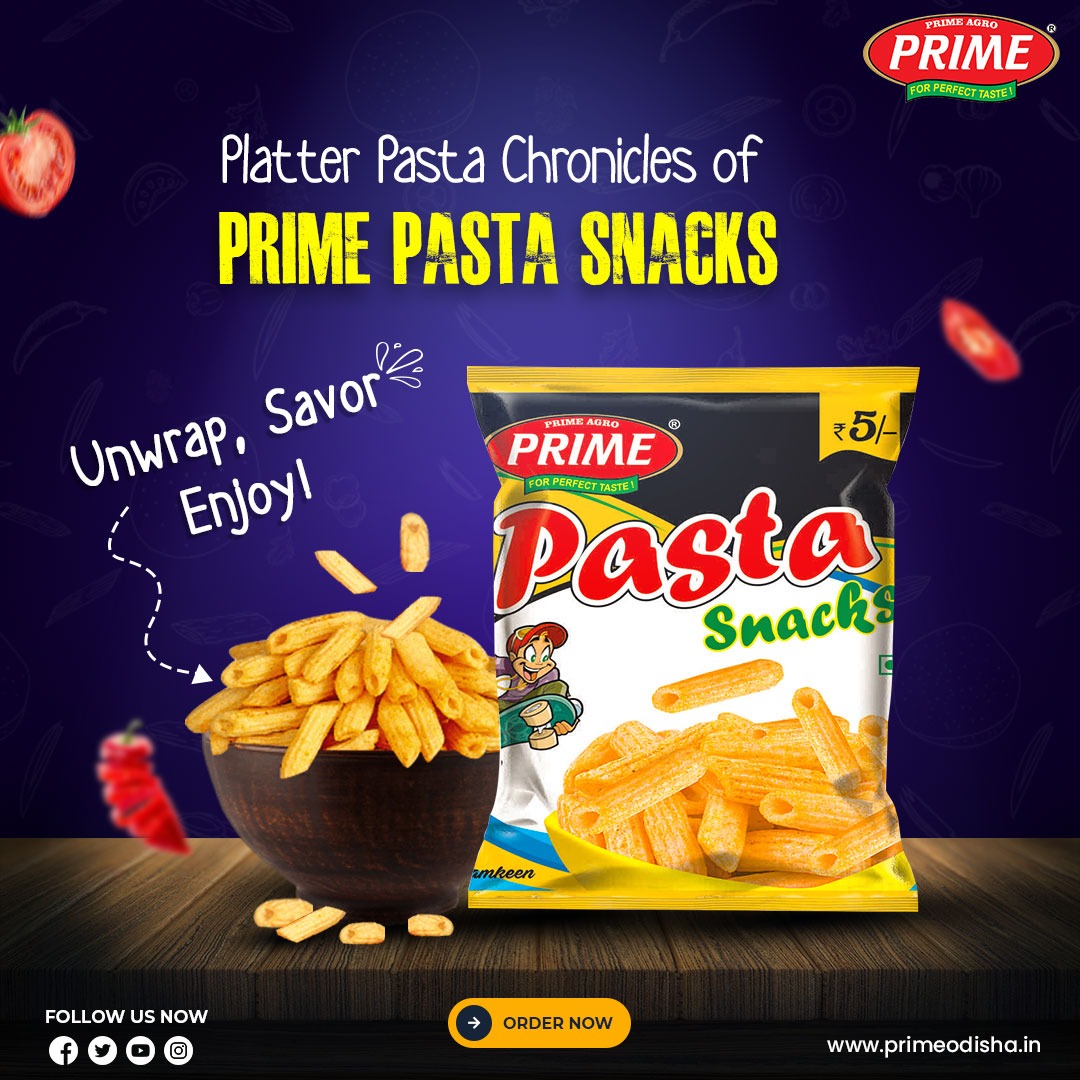 primeagroodisha's tweet photo. #PrimePastaSnacks are the snacking champions you've been craving for. Get ready for a snacking experience that packs excitement in every bite!

Buy Now - https://t.co/QHZ5AKEzHR

#pastasnacks #primenamkeens #primemasala #primefoodproducts #primeodisha #primefoods #primeagrofood https://t.co/0JsLnipEB6