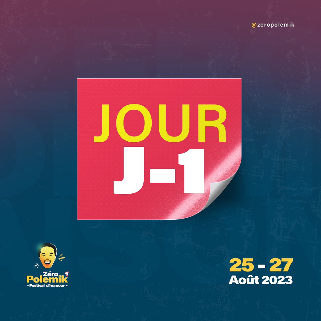 Êtes-vous prêt? 

#zeropolemik #festivalhumour #rire #bukavu #rdcongo